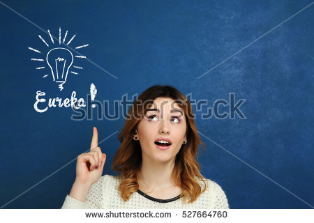 stock-photo-a-young-girl-shows-a-finger-upwards-on-a-blue-background-conceived-the-idea-eureka-527664760